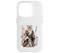Samurai Persian Kitty Cat Warrior. Japan Design Case for iPhone 14 Pro