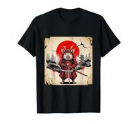 Samurai Pig Warrior Parody Japanese Anime Art T-Shirt