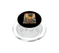 Samurai Pineapple Warrior Old Ukiyo Artwork Sensei Samurai PopSockets PopGrip for MagSafe