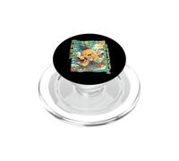 Samurai Pineapple Warrior Old Ukiyo Artwork Sensei Samurai PopSockets PopGrip for MagSafe