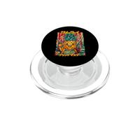 Samurai Pineapple Warrior Old Ukiyo Artwork Sensei Samurai PopSockets PopGrip for MagSafe
