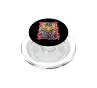 Samurai Pineapple Warrior Old Ukiyo Artwork Sensei Samurai PopSockets PopGrip for MagSafe