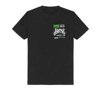 Samurai Pizza Cats Warning T-shirt black XL