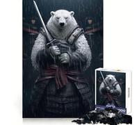 Samurai Polar Bear 1000 Piece Jigsaw Puzzles for Adults Teenagers Intellect Toy Home Enjoy Quality Cut Classic Gift (38x26cm)