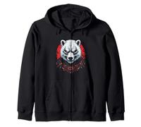 Samurai Polar Bear Zip Hoodie