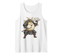 Samurai Pufferfish Japanese Kawaii Blowfish Warrior Anime Tank Top