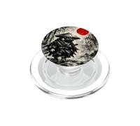 Samurai Pug Dog Japanese Wash Painting - Sumi-e Art PopSockets PopGrip for MagSafe