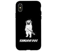 Samurai Pug | Funny Katana Warrior Dog Case for iPhone X/XS