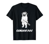 Samurai Pug | Funny Katana Warrior Dog T-Shirt