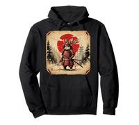 Samurai Rabbit Warrior Dark Japanese Mythology Art Pullover Hoodie