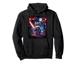 Samurai Raccoon Pullover Hoodie