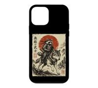 Samurai Raccoon Riding Wolf Japanese Warrior Anime Case for iPhone 12 mini