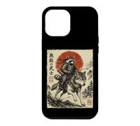 Samurai Raccoon Riding Wolf Japanese Warrior Anime Case for iPhone 12 Pro Max