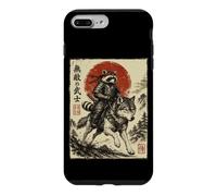Samurai Raccoon Riding Wolf Japanese Warrior Anime Case for iPhone 7 Plus/8 Plus
