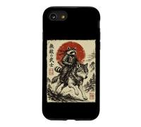 Samurai Raccoon Riding Wolf Japanese Warrior Anime Case for iPhone SE (2020) / 7/8
