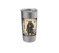 Samurai Raccoon Warrior Katana Japanese Art Trash Panda Stainless Steel Insulated Tumbler