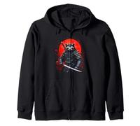 Samurai Raccoon Zip Hoodie