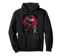 Samurai Rat - Japanese Dark Art Motif Pullover Hoodie