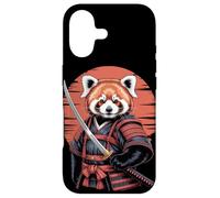 Samurai Red Panda Bear Katana Sword Case for iPhone 17