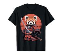Samurai Red Panda Bear Katana Sword T-Shirt