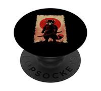 Samurai Red Panda Japanese Culture Warrior Ukiyo-E PopSockets Adhesive PopGrip