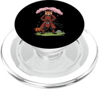 Samurai Red Panda Japanese Culture Warrior Ukiyo-E PopSockets PopGrip for MagSafe