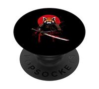 Samurai Red Panda PopSockets Adhesive PopGrip