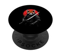 Samurai Red Panda PopSockets Adhesive PopGrip