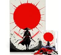 Samurai Red Sun Swords 1000 Piece Jigsaws for Adults Puzzle Strengthen Recall Stress Relief Quality Edge Bday Surprise (50x75cm)