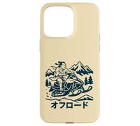 Samurai Riding Snowmobile Off-Road Japanese Case for iPhone 15 Pro Max