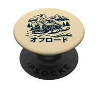 Samurai Riding Snowmobile Off-Road Japanese PopSockets Adhesive PopGrip