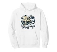 Samurai Riding Snowmobile Off-Road Japanese Pullover Hoodie