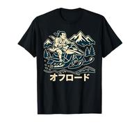 Samurai Riding Snowmobile Off-Road Japanese T-Shirt
