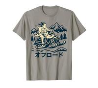 Samurai Riding Snowmobile Off-Road Japanese T-Shirt