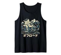 Samurai Riding Snowmobile Off-Road Japanese Tank Top
