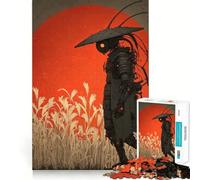 Samurai Robot in Field 1000 Piece Jigsaws for Adults Puzzle Strengthen Recall Stress Relief Quality Edge Bday Surprise (50x75cm)