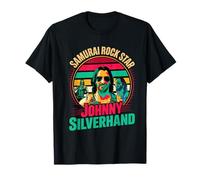 Samurai Rock Star Johnny Silverhand, motivational design T-Shirt