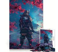 Samurai Sakura Journey Jigsaw Puzzles 1000 Pieces for Adults Strengthen Recall Calm Mind Quality Edge Warm Surprise (38x52cm)