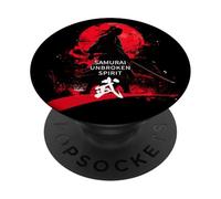 Samurai Samurai Samurai Samurai Katsuki Japanese Modern Cool Design Men's Japanese Motif Japanese Design Silhouette Cool PopSockets Adhesive PopGrip