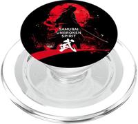 Samurai Samurai Samurai Samurai Katsuki Japanese Modern Cool Design Men's Japanese Motif Japanese Design Silhouette Cool PopSockets PopGrip for MagSafe