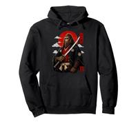 Samurai Sasquatch Japanese Bigfoot Warrior Bushido Katana Pullover Hoodie