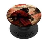Samurai Sasquatch Japanese Vintage - Sasquatch Graphic PopSockets Adhesive PopGrip