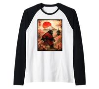 Samurai Sasquatch Japanese Vintage - Sasquatch Graphic Raglan Baseball Tee