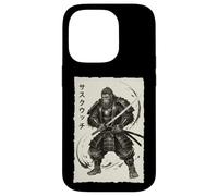Samurai Sasquatch Japanese Vintage Warrior Graphic Big Foot Case for iPhone 14 Pro