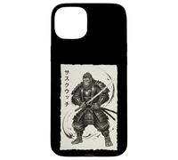 Samurai Sasquatch Japanese Vintage Warrior Graphic Big Foot Case for iPhone 15 Plus