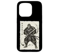 Samurai Sasquatch Japanese Vintage Warrior Graphic Big Foot Case for iPhone 15 Pro