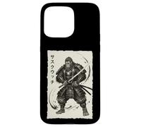 Samurai Sasquatch Japanese Vintage Warrior Graphic Big Foot Case for iPhone 15 Pro Max