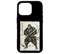 Samurai Sasquatch Japanese Vintage Warrior Graphic Big Foot Case for iPhone 16 Pro