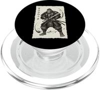 Samurai Sasquatch Japanese Vintage Warrior Graphic Big Foot PopSockets PopGrip for MagSafe