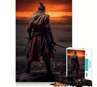 Samurai Sekiro Vintage Jigsaw Puzzles 1000 Pieces for Teenagers Logic Train Toy Leisure Fun Smooth Cut (38x26cm)